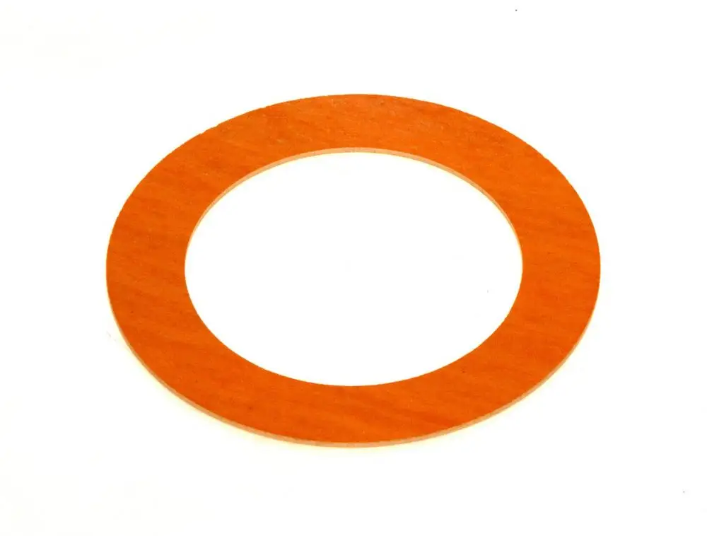 Orangene Dichtung von Bosch in Ringform mit innerem Loch. Geeignet für verschiedene Anwendungen, um Dichtheit zu gewährleisten.